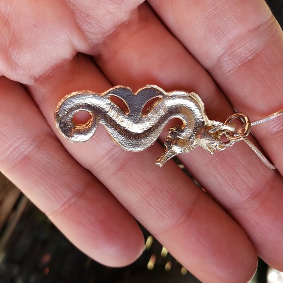 Sterling Silver Seahorse Necklace - Picture 4 of 4